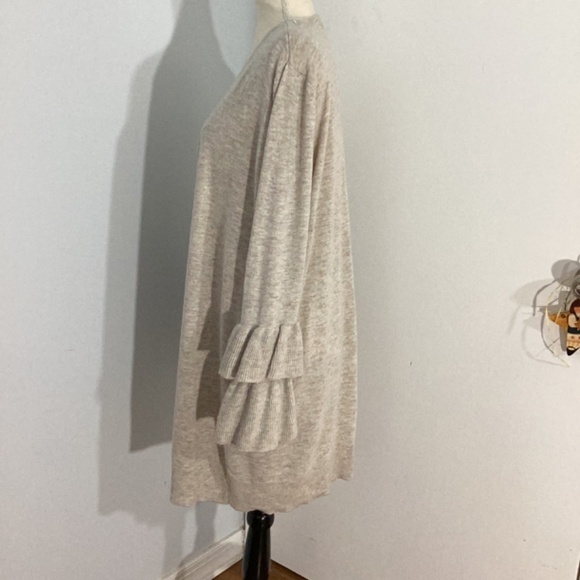 INC INTERNATIONAL CONCEPTS WOMAN PLUS 2X CASHMERE BLEND OATMEAL CARDIGAN - Picture 3 of 13